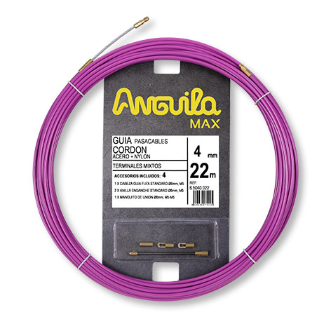 Foto artículo Guia Acero+nylon Fucsia 4mm 12mts Anguila (150x150)