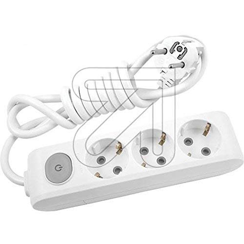 Foto artículo Regleta 3x tomas 2p+t 16a+puls, cable 3m, blanc (150x150)