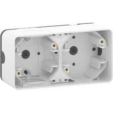 Foto artículo Caja doble superficie horizontal de la gama MUREVA STYL color blanco (150x150)