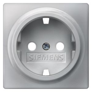 Foto artículo Tapa Schuko,prot.inf.,aluminio Met Delta I-System Siemens- B (150x150)