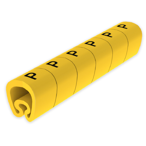 Foto artículo 18 Señalizadores precortados amarillo Ø5 PVC plastificado (150x150)