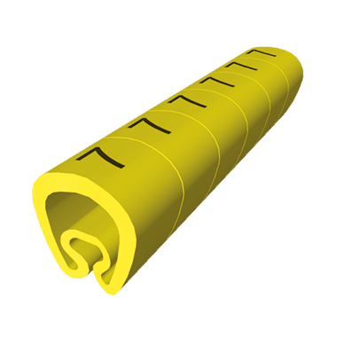 Foto artículo 18 Señalizadores precortados amarillo Ø5 PVC plastificado (150x150)