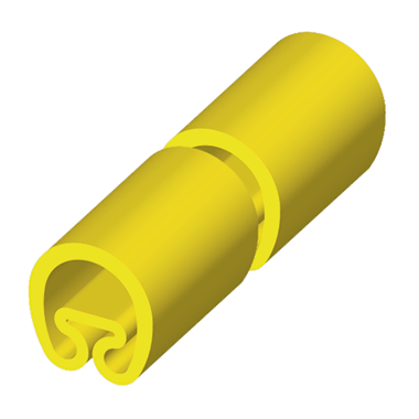 Foto artículo 18 Manguito precortado amarillo Ø5x18 PVC plastificado (150x150)