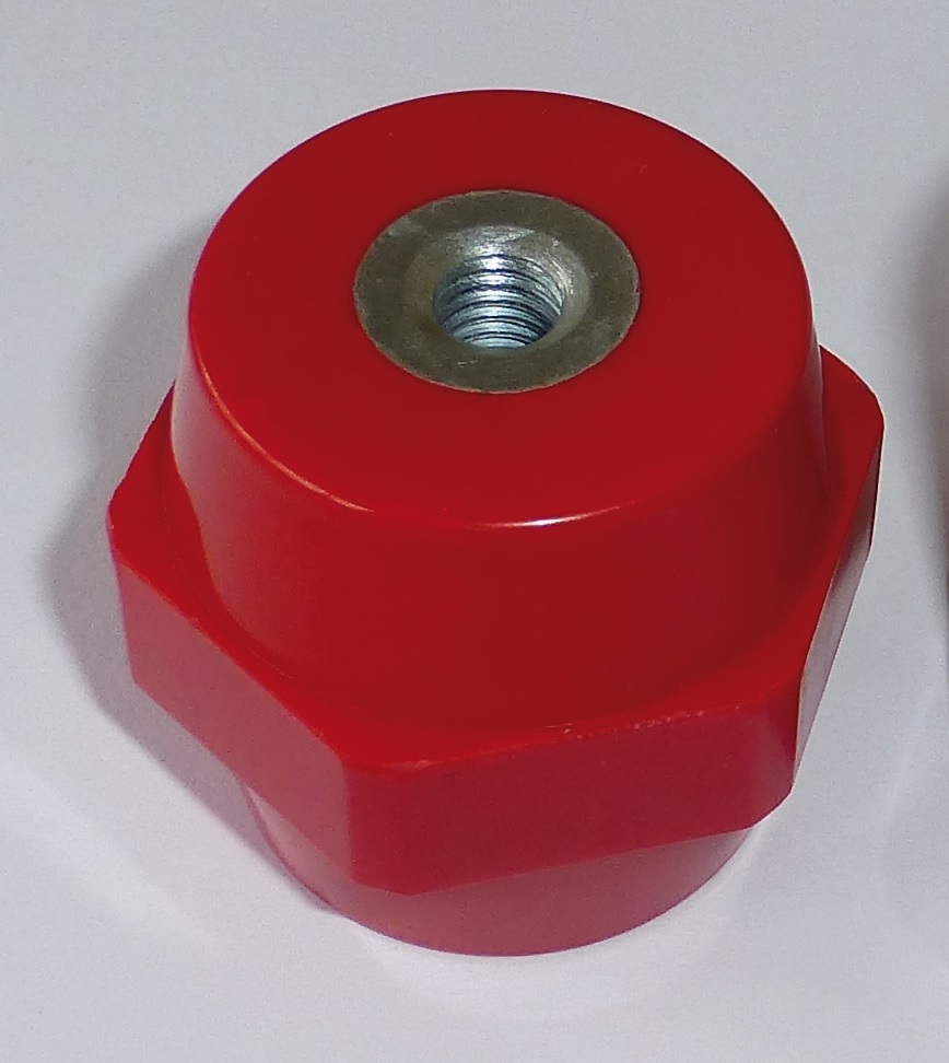 Foto artículo Aislador baja tension  60H M10 Rojo (133,95061728395x150)