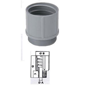 Foto artículo Racor plasticoPg11 Pa Gris P_tubo Electroflex-11 (150x150)