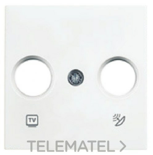 Foto artículo Tapa para toma de televisión R-TV+SAT final, blanco (148.8x150)
